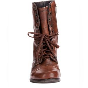 Steven madden brown leather booties. Size 6